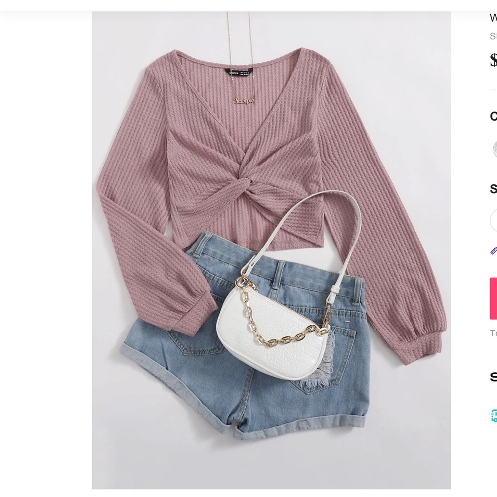 2 Piece SHEIN Crop Tops XS